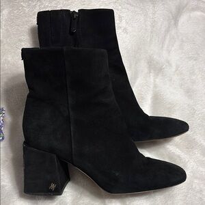 Sam Edelman Daruby Black Suede Ankle Boots